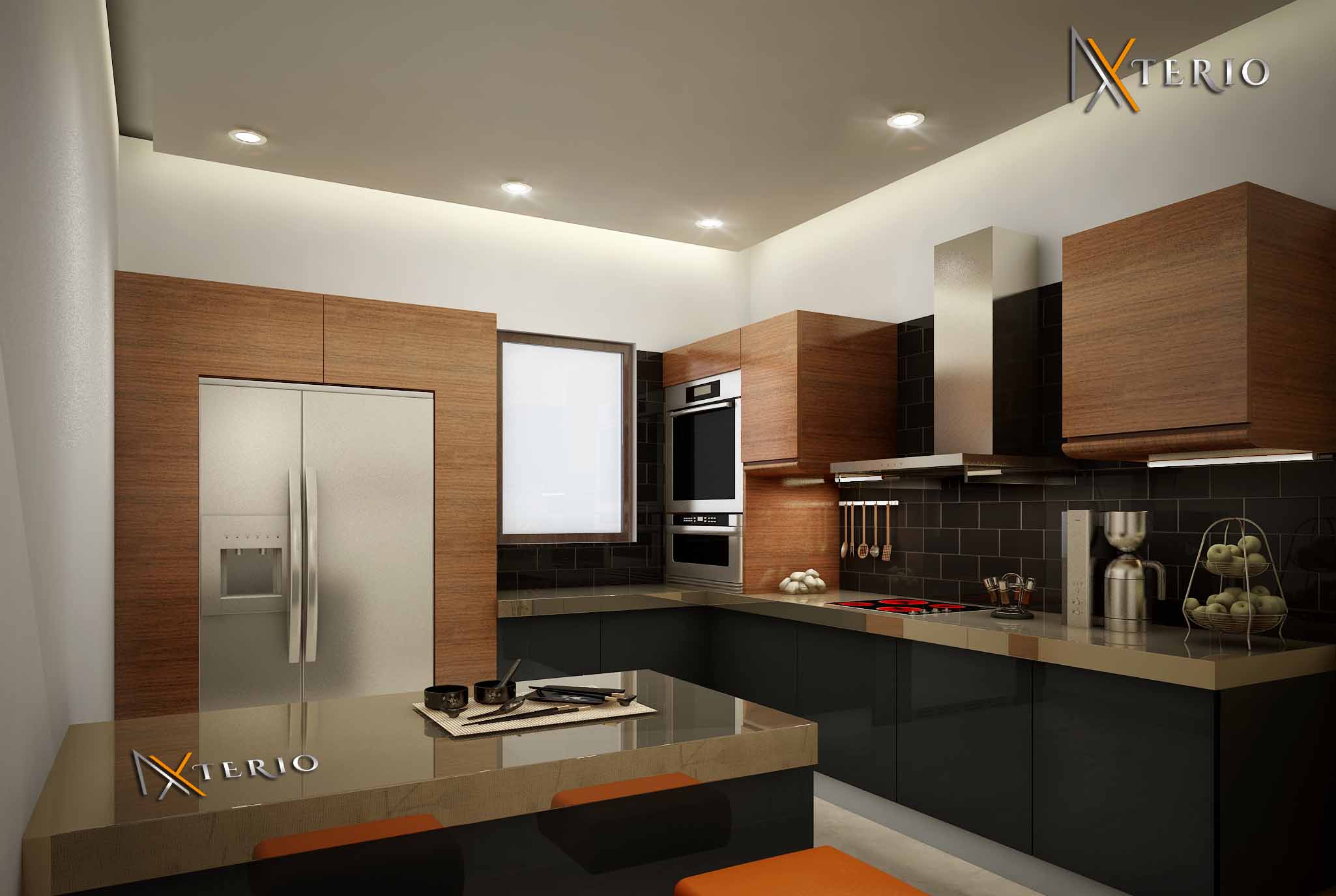 Kitchen and dining interior with thoughtful layout